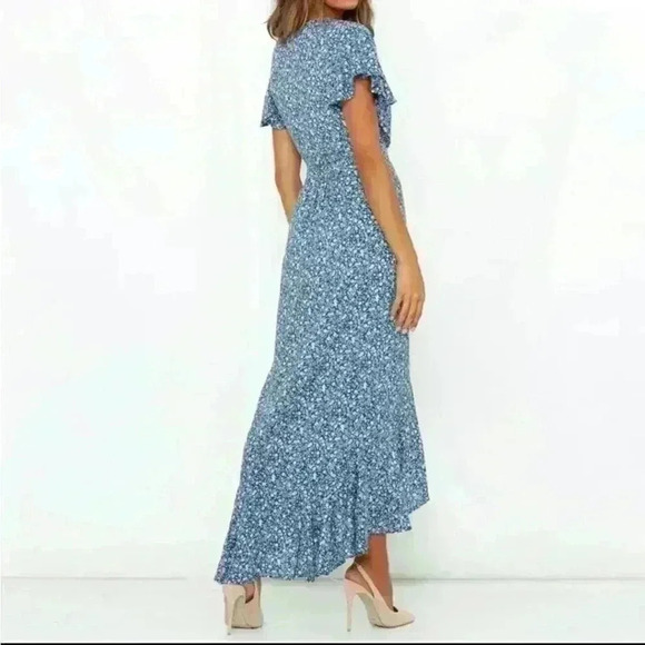 Boho Long Wrap Dress - Picture 7 of 11